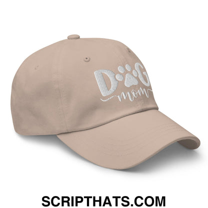 Dog Mom Embroidered Dad Hat Stone