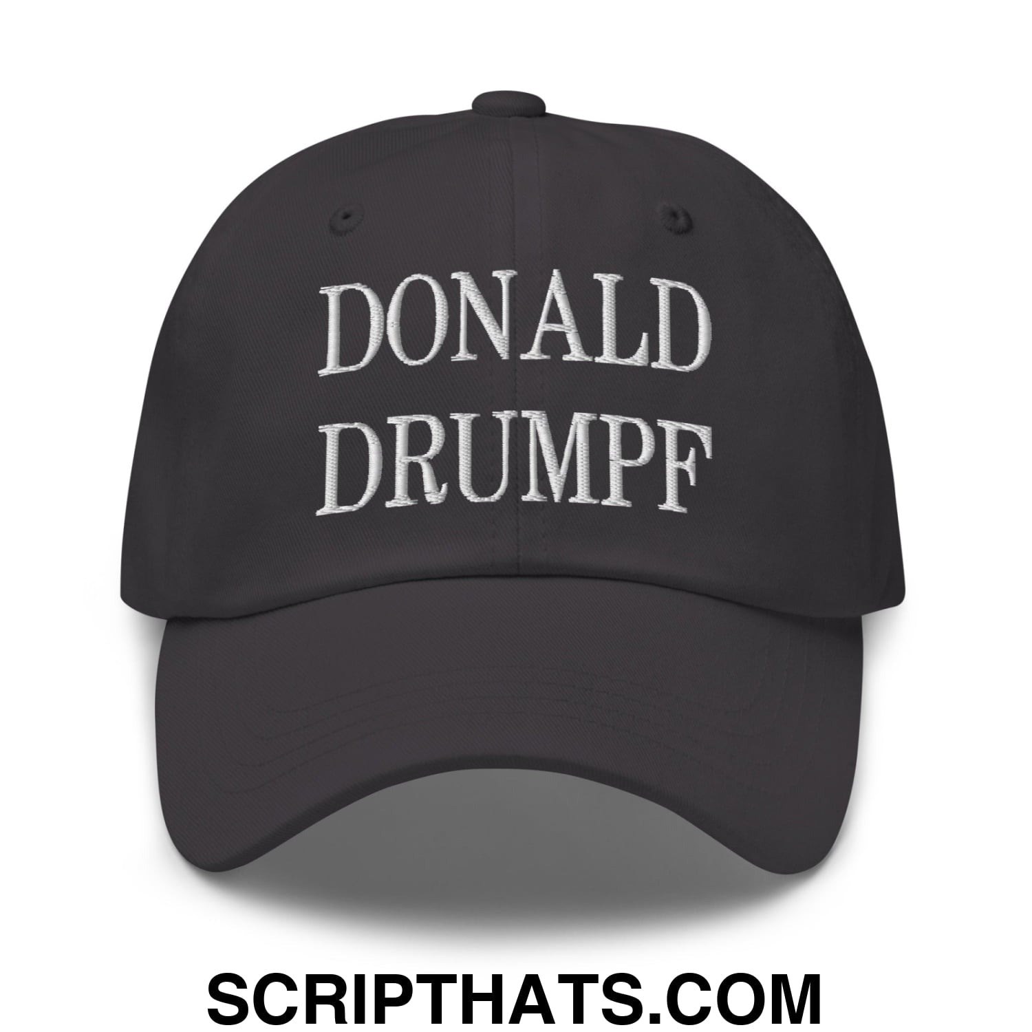 Donald Drumpf Embroidered Unstructured Dad Hat Dark Grey