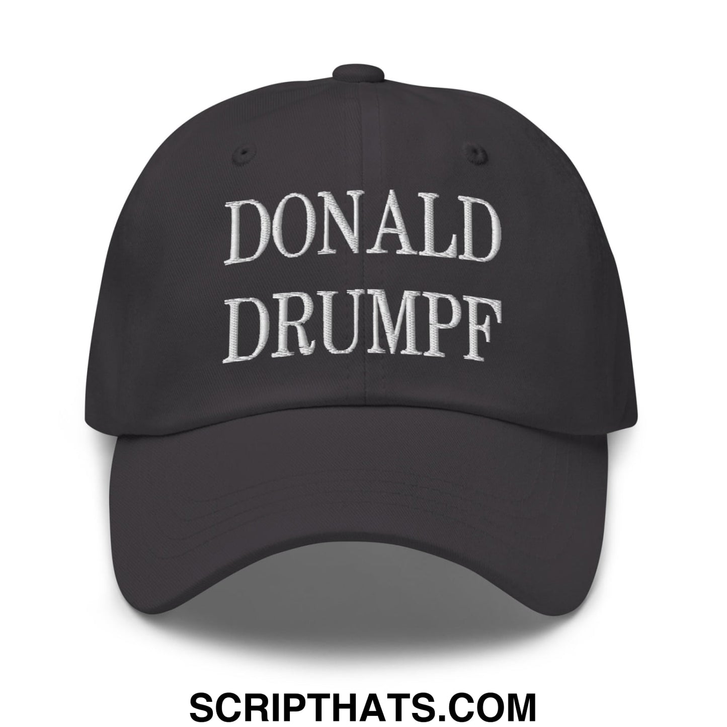 Donald Drumpf Embroidered Unstructured Dad Hat Dark Grey