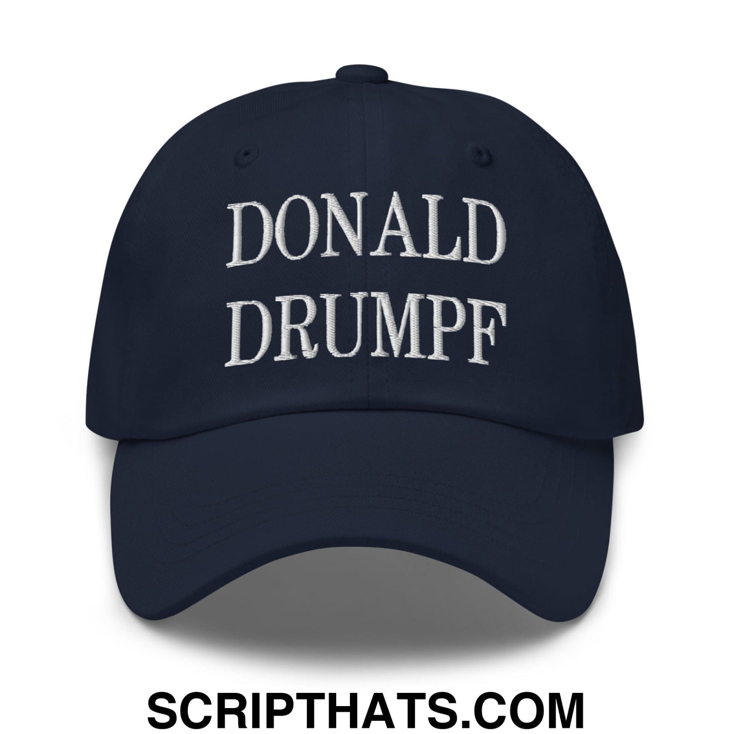 Donald Drumpf Embroidered Unstructured Dad Hat Navy