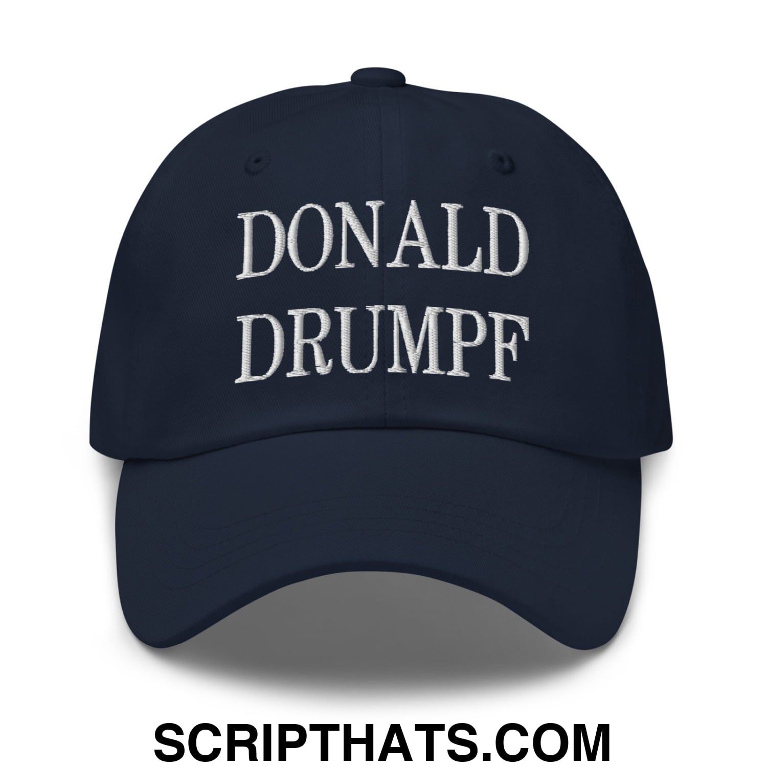 Donald Drumpf Embroidered Unstructured Dad Hat Navy