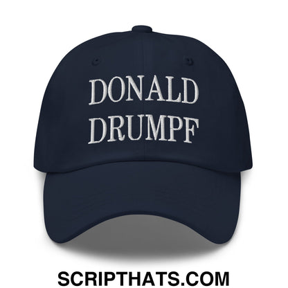 Donald Drumpf Embroidered Unstructured Dad Hat Navy