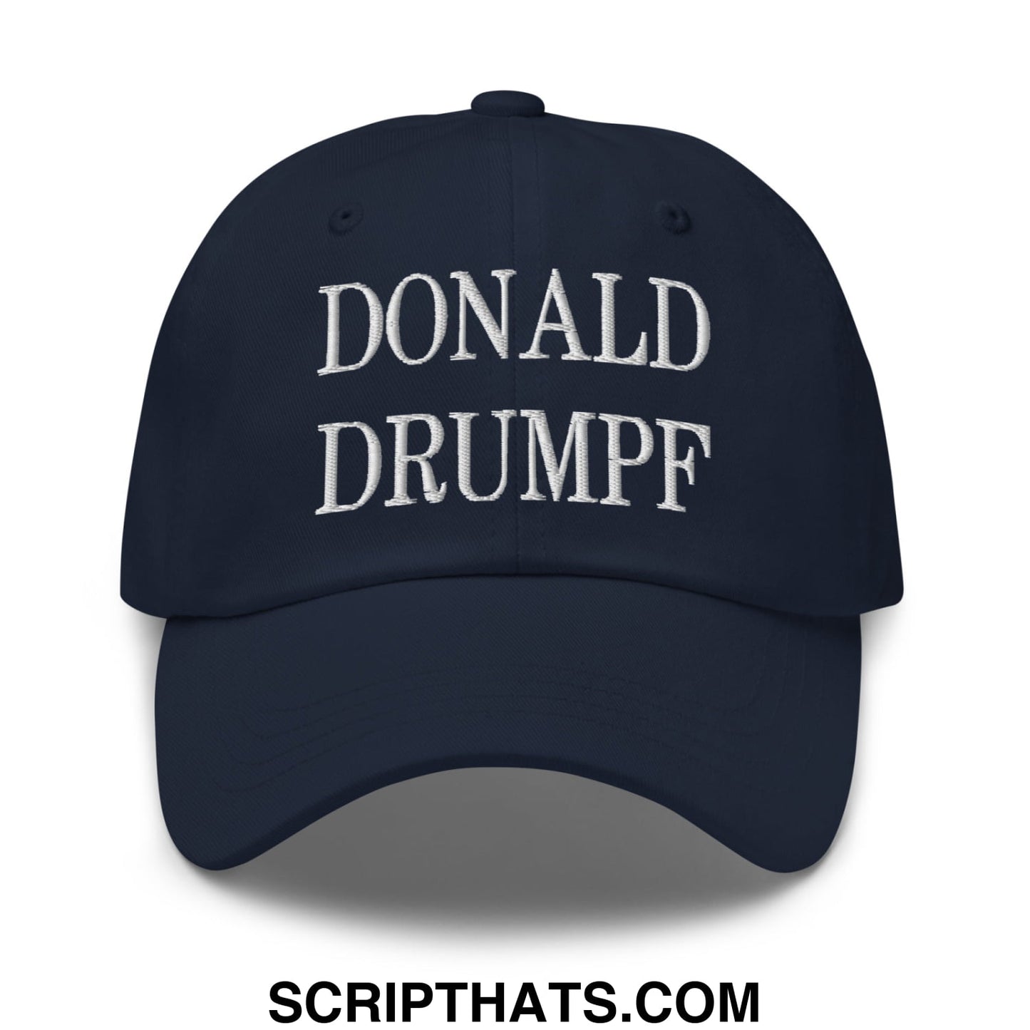 Donald Drumpf Embroidered Unstructured Dad Hat Navy