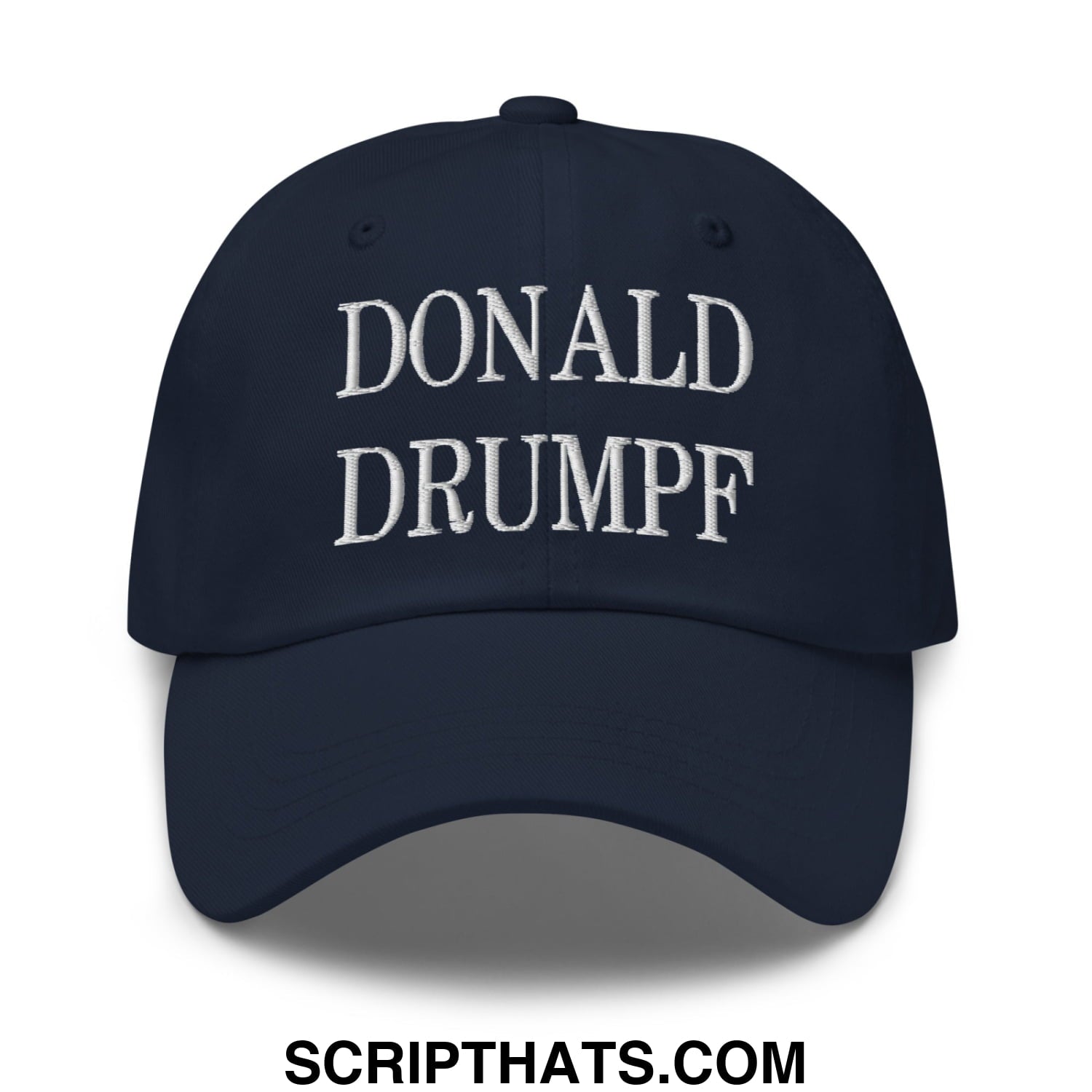 Donald Drumpf Embroidered Unstructured Dad Hat Navy