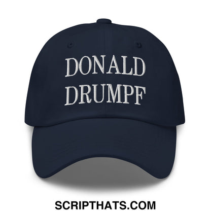 Donald Drumpf Embroidered Unstructured Dad Hat Navy