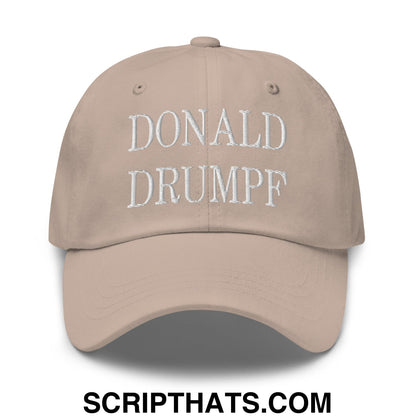 Donald Drumpf Embroidered Unstructured Dad Hat Stone