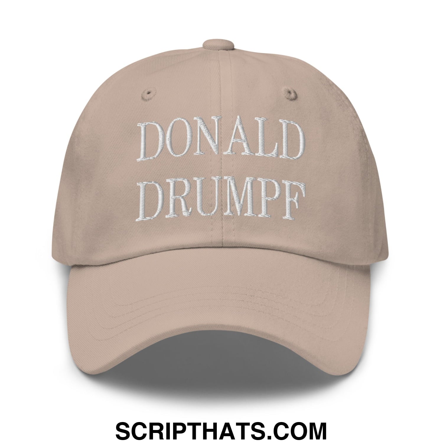 Donald Drumpf Embroidered Unstructured Dad Hat Stone