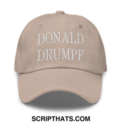 Donald Drumpf Embroidered Unstructured Dad Hat Stone