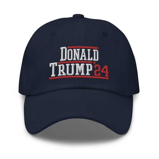 Donald Trump 2024 Dad Hat Navy