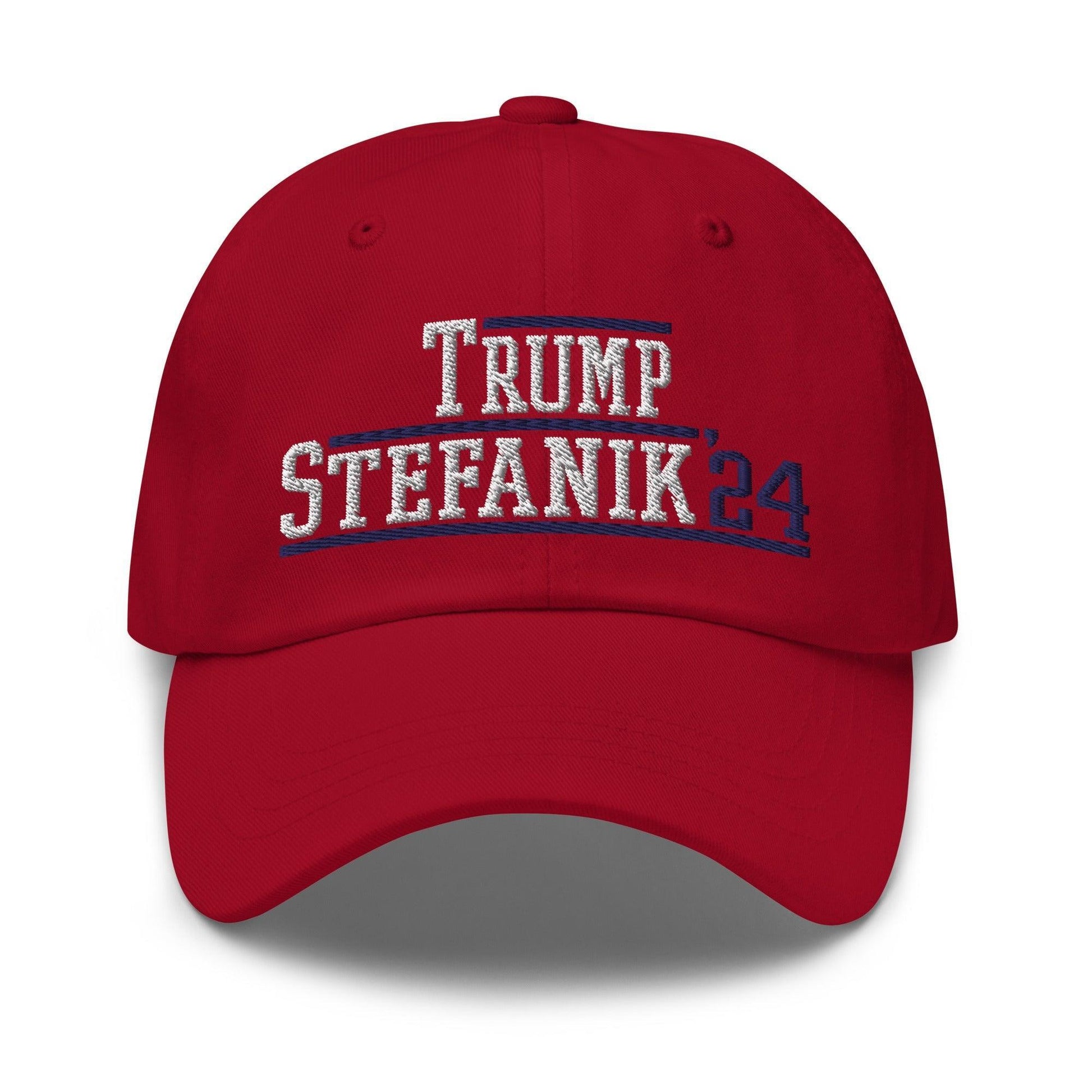Donald Trump Elise Stefanik 2024 Dad Hat Cranberry