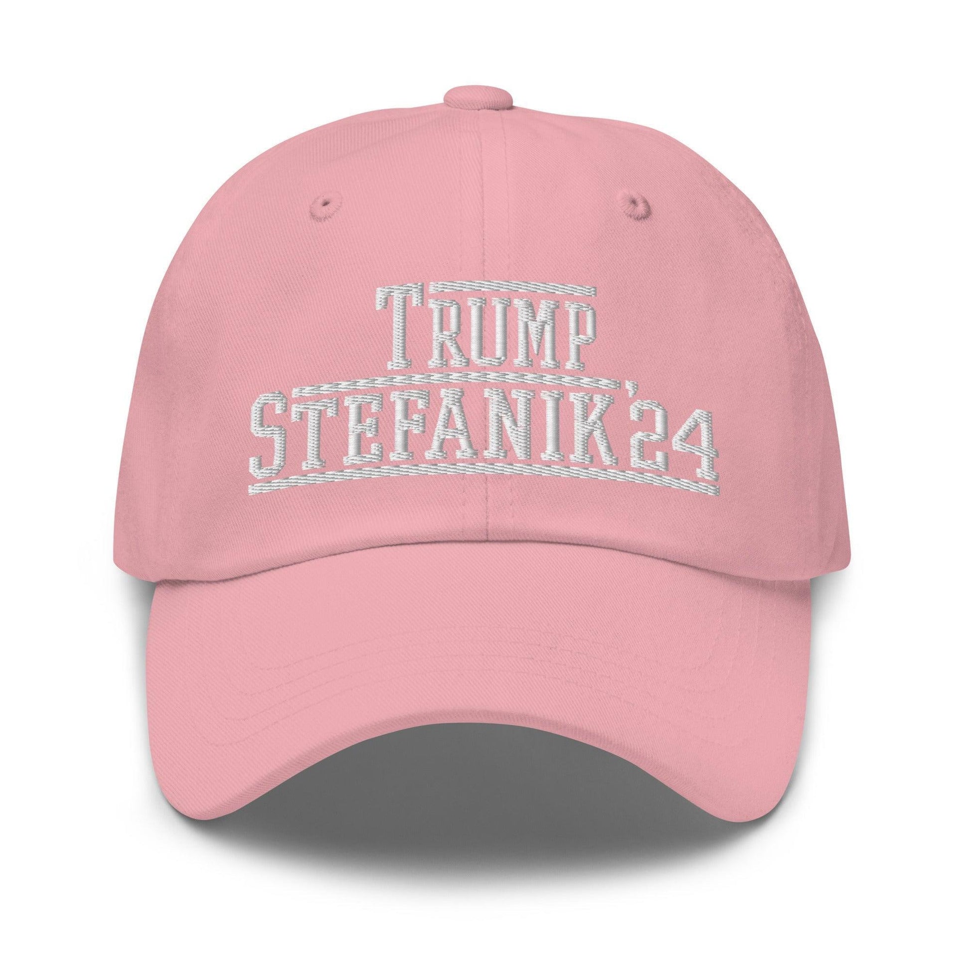 Donald Trump Elise Stefanik 2024 Dad Hat Pink