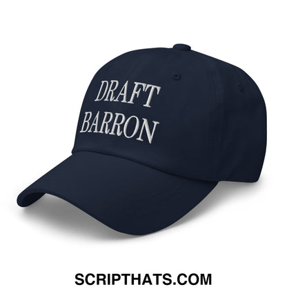 Draft Barron Embroidered Unstructured Dad Hat Navy