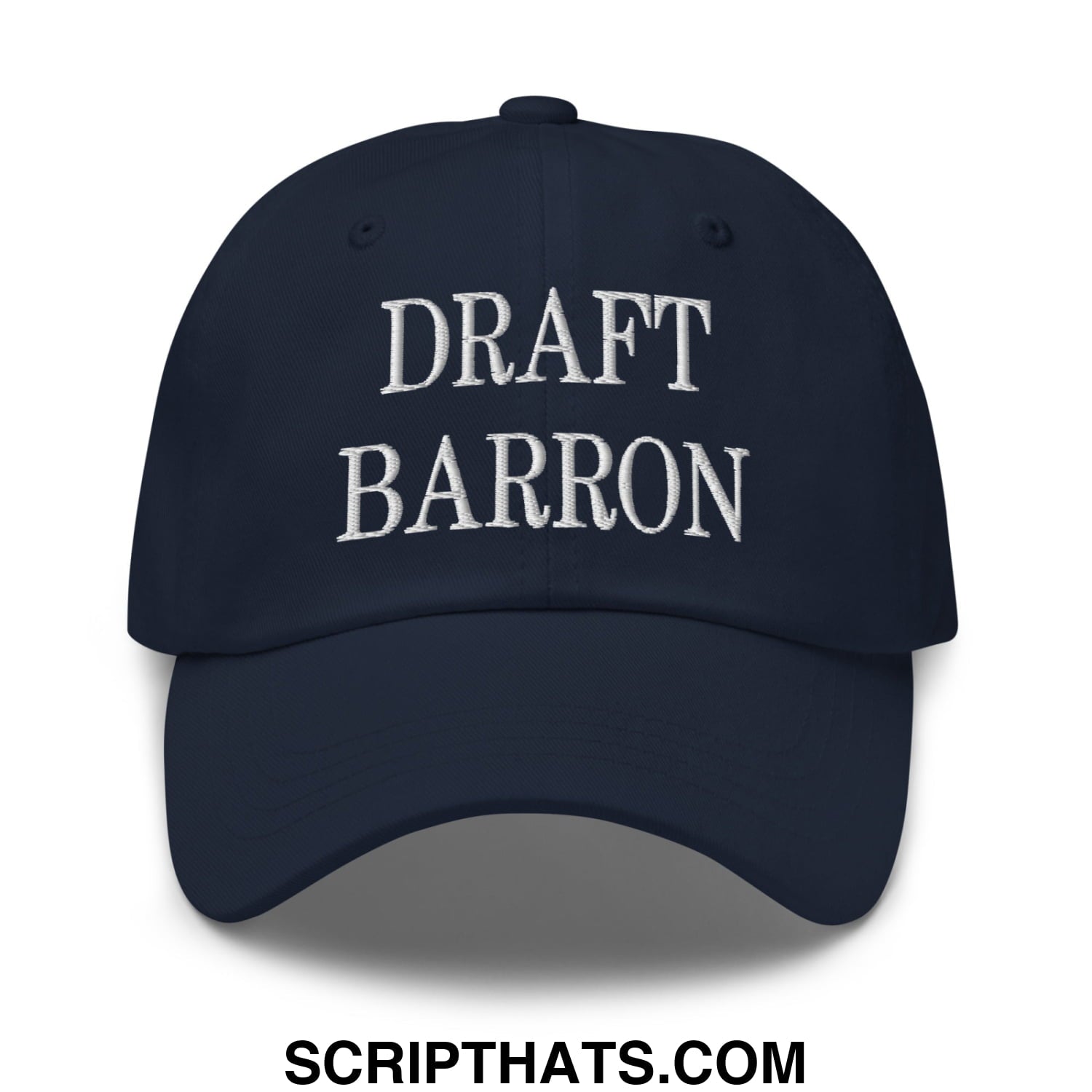 Draft Barron Embroidered Unstructured Dad Hat Navy