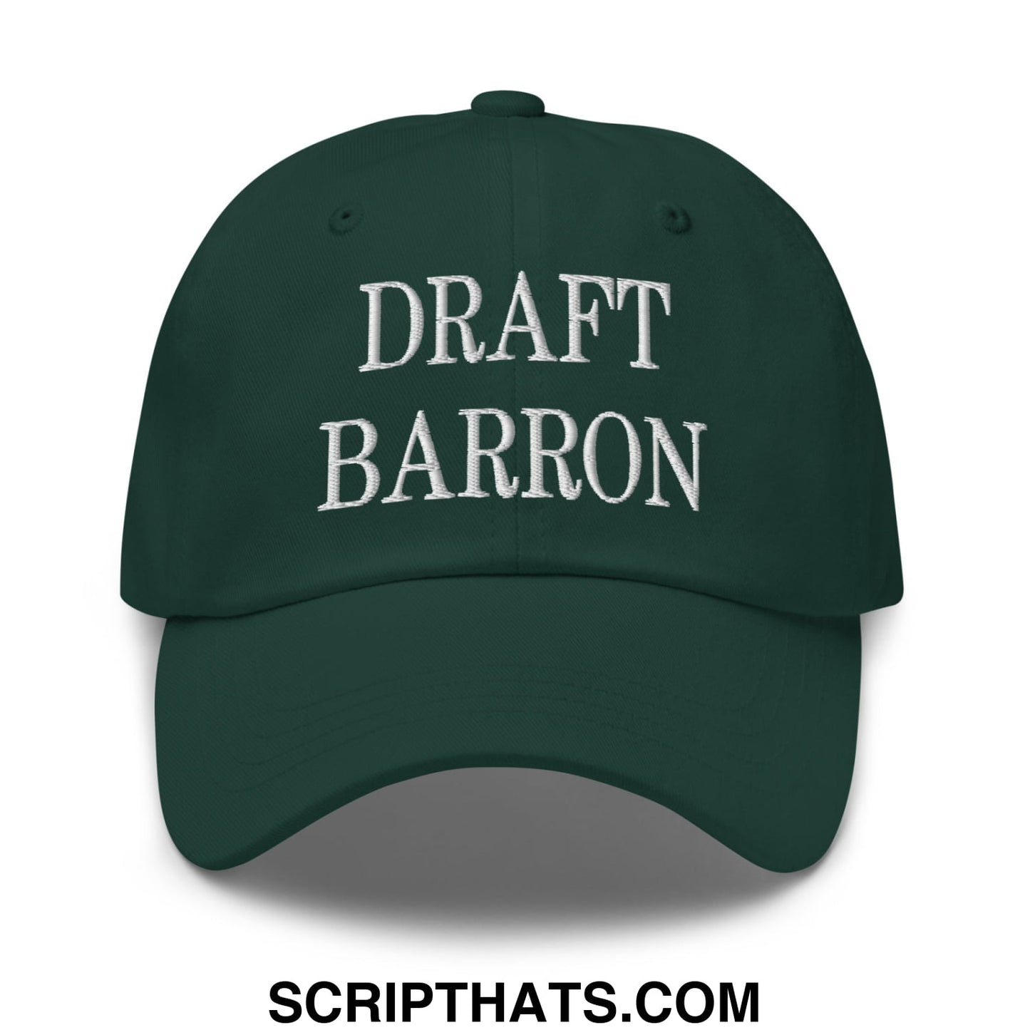 Draft Barron Embroidered Unstructured Dad Hat Spruce