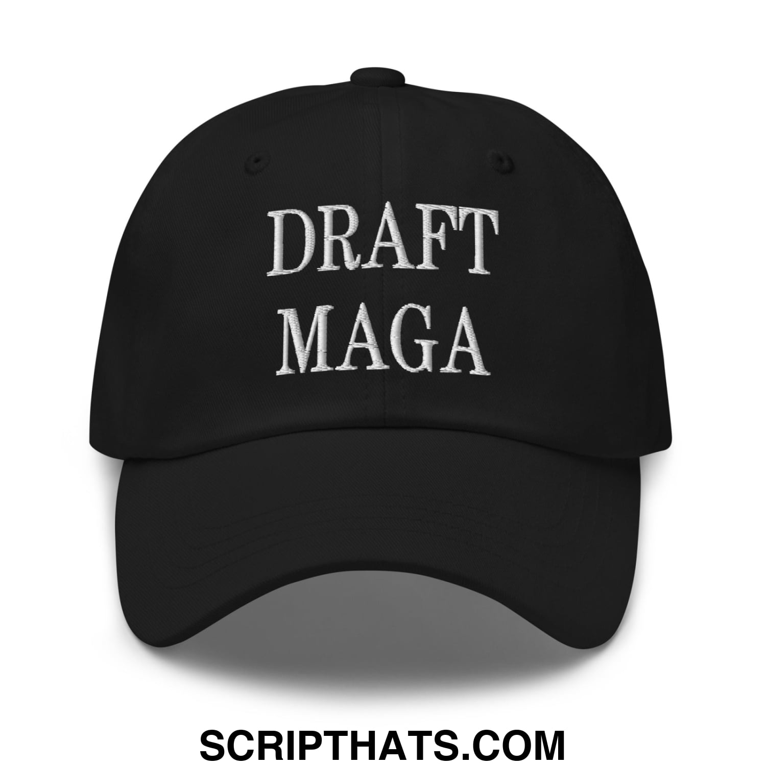 Draft MAGA Embroidered Unstructured Dad Hat Black