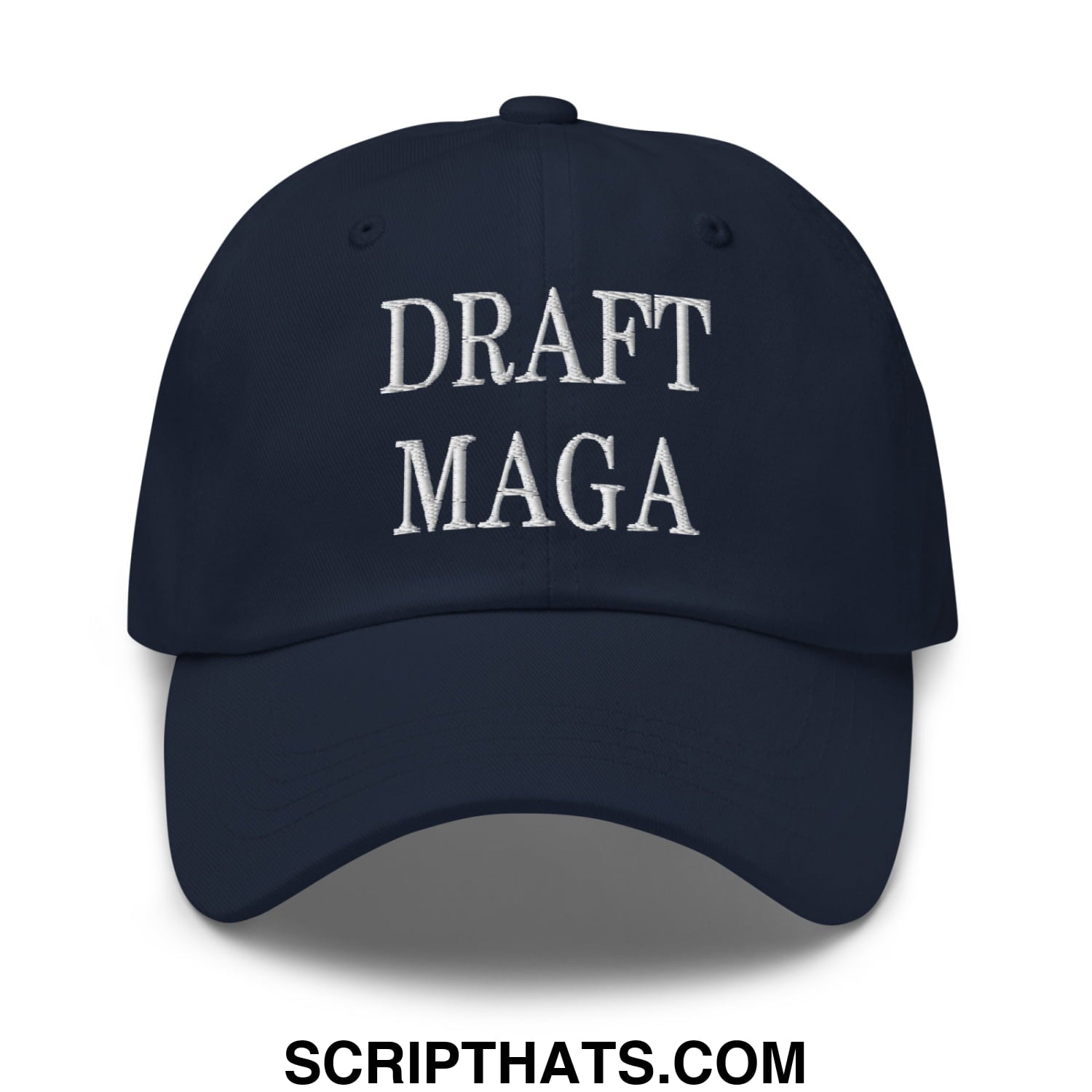 Draft MAGA Embroidered Unstructured Dad Hat Navy