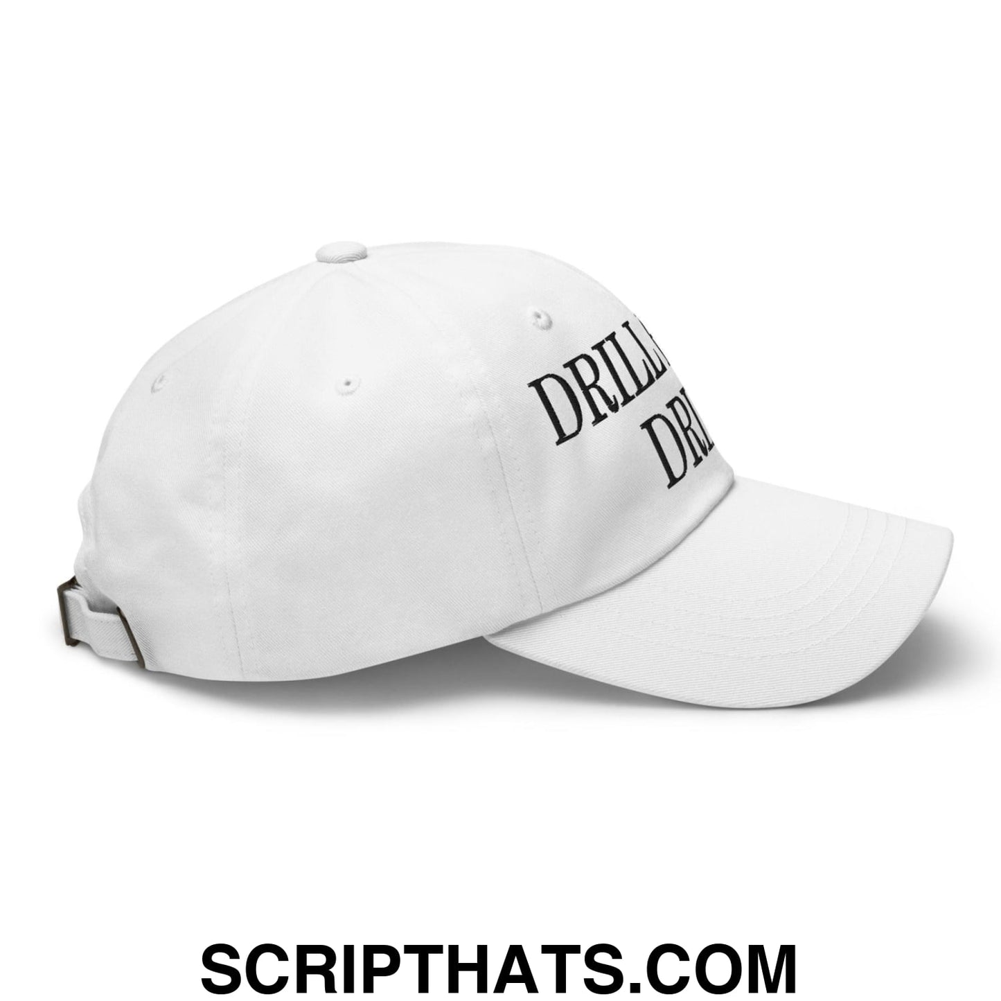 Drill Baby Drill Golf Dad Hat White