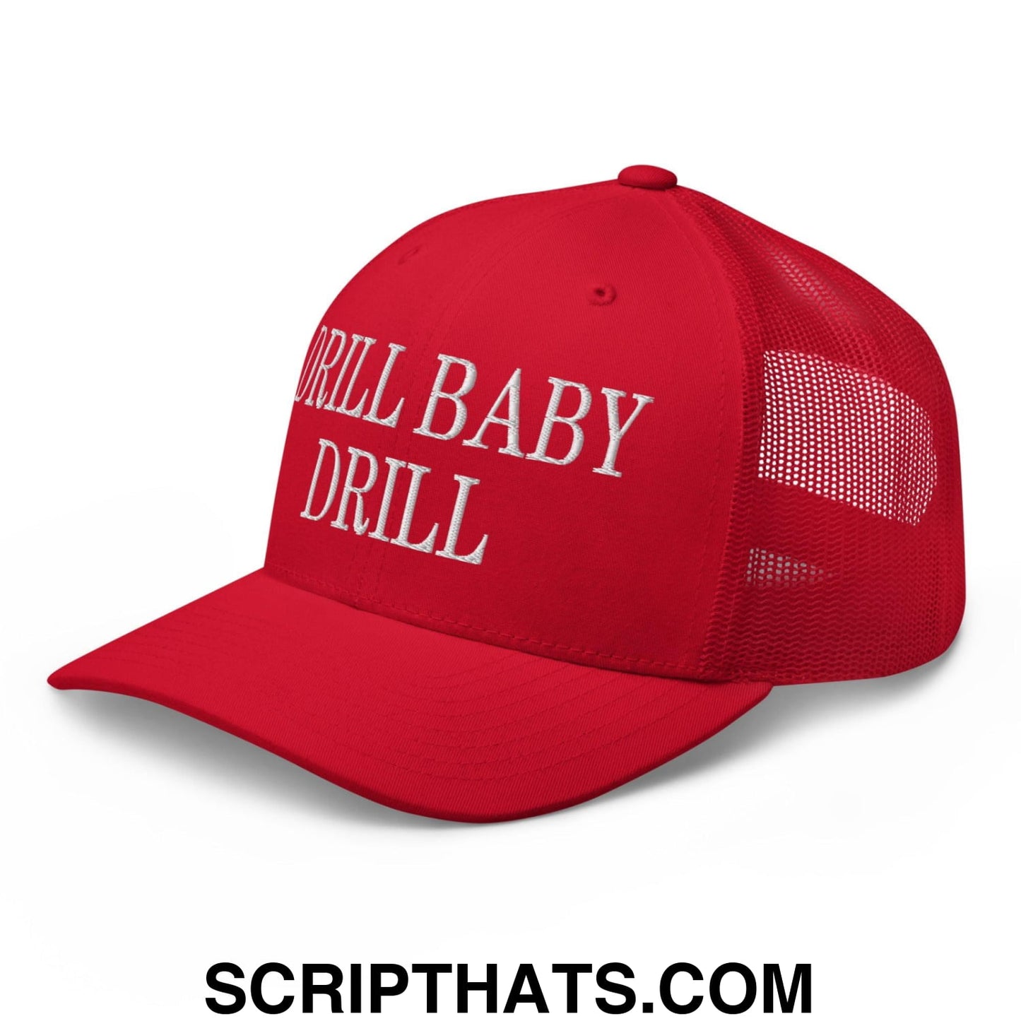 Drill Baby Drill Retro Trucker Hat Red