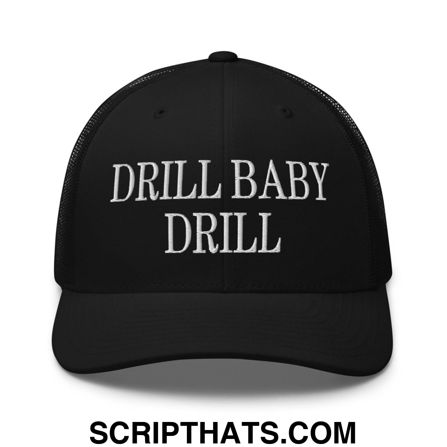 Drill Baby Drill Retro Trucker Hat Black