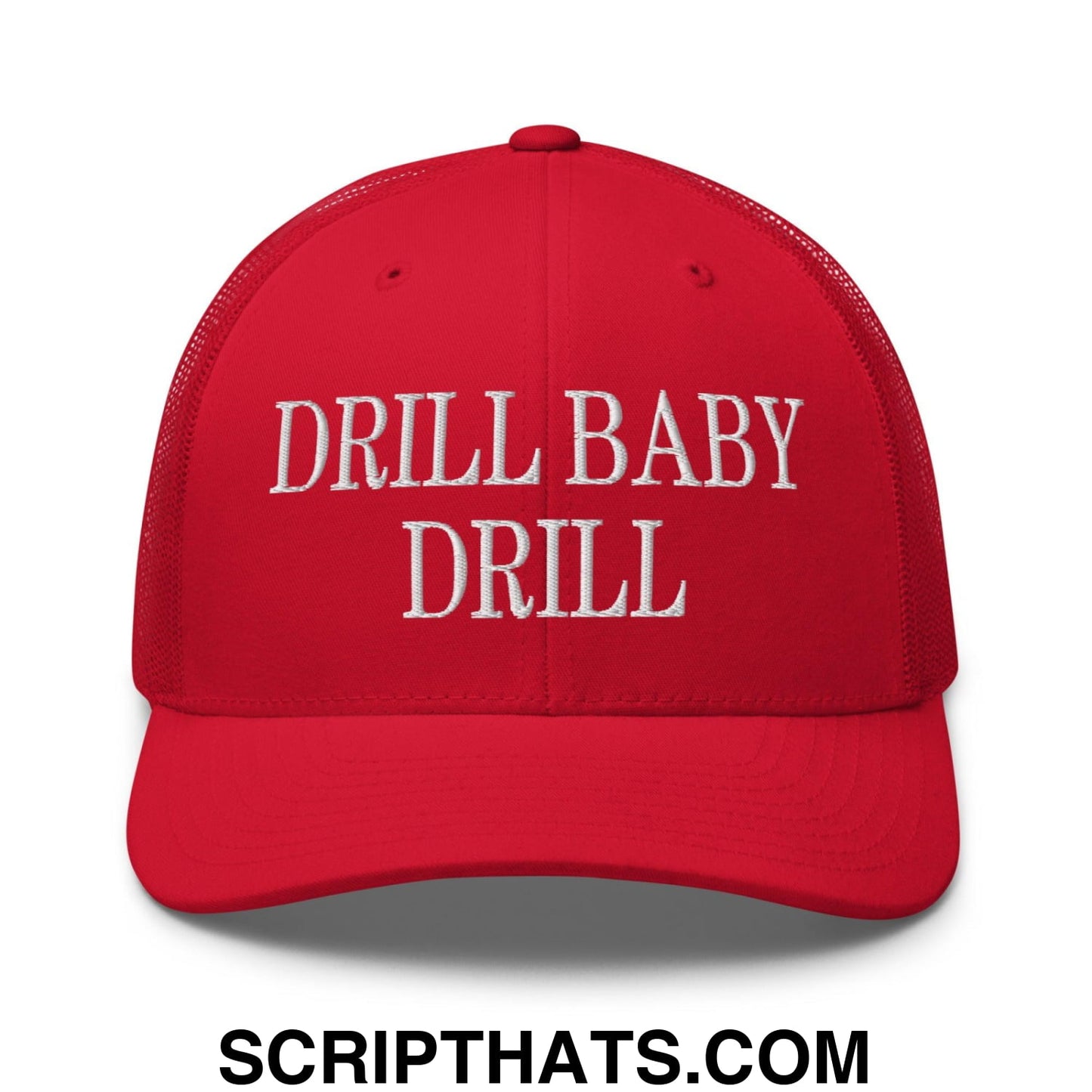 Drill Baby Drill Retro Trucker Hat Red