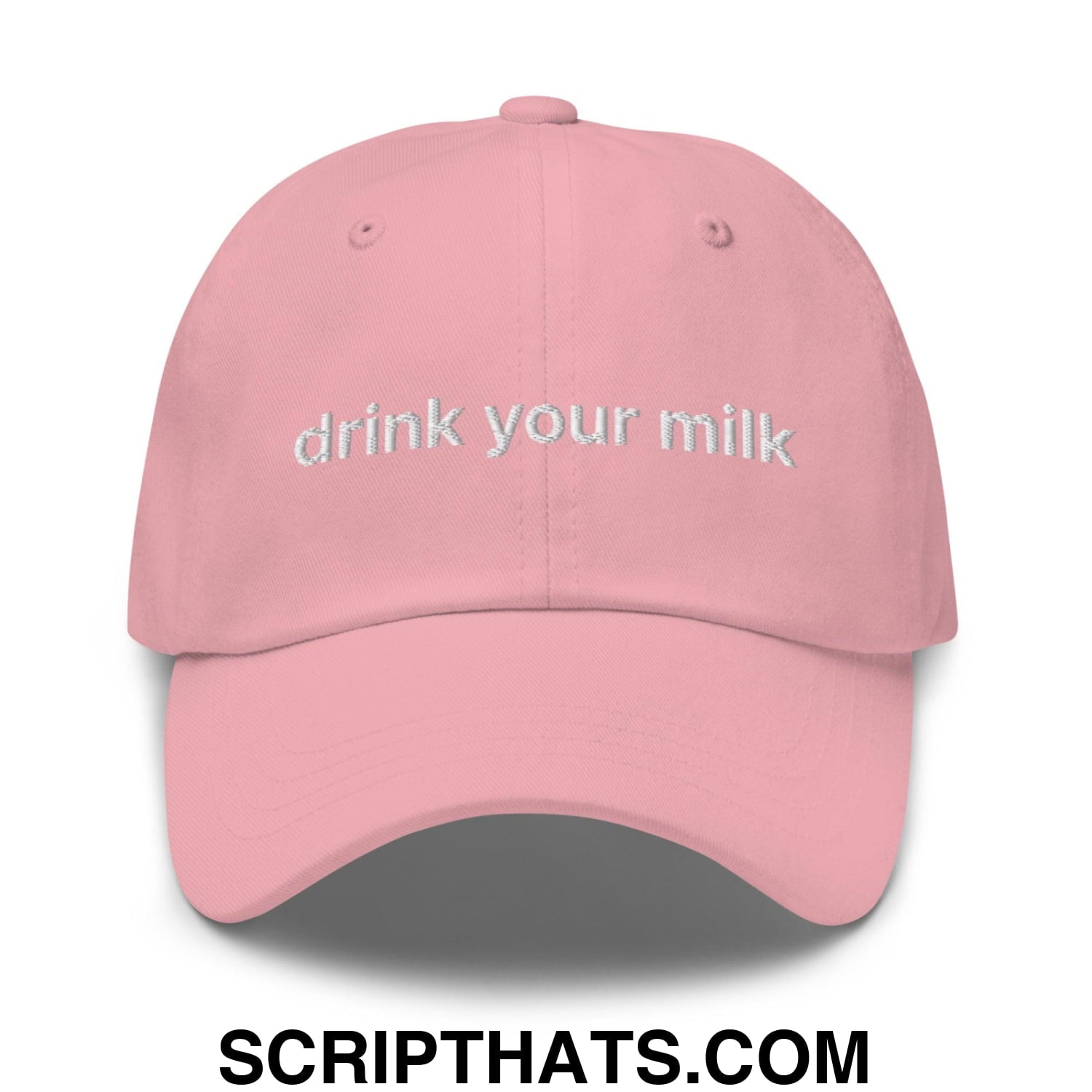 Drink Your Milk Dad Hat Pink