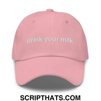 Drink Your Milk Dad Hat Pink
