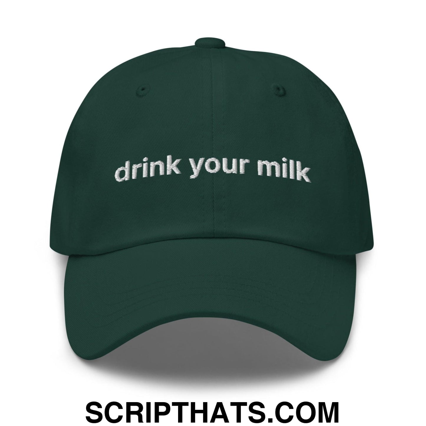 Drink Your Milk Dad Hat Spruce