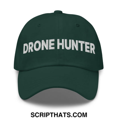 Drone Hunter Embroidered Dad Hat Spruce