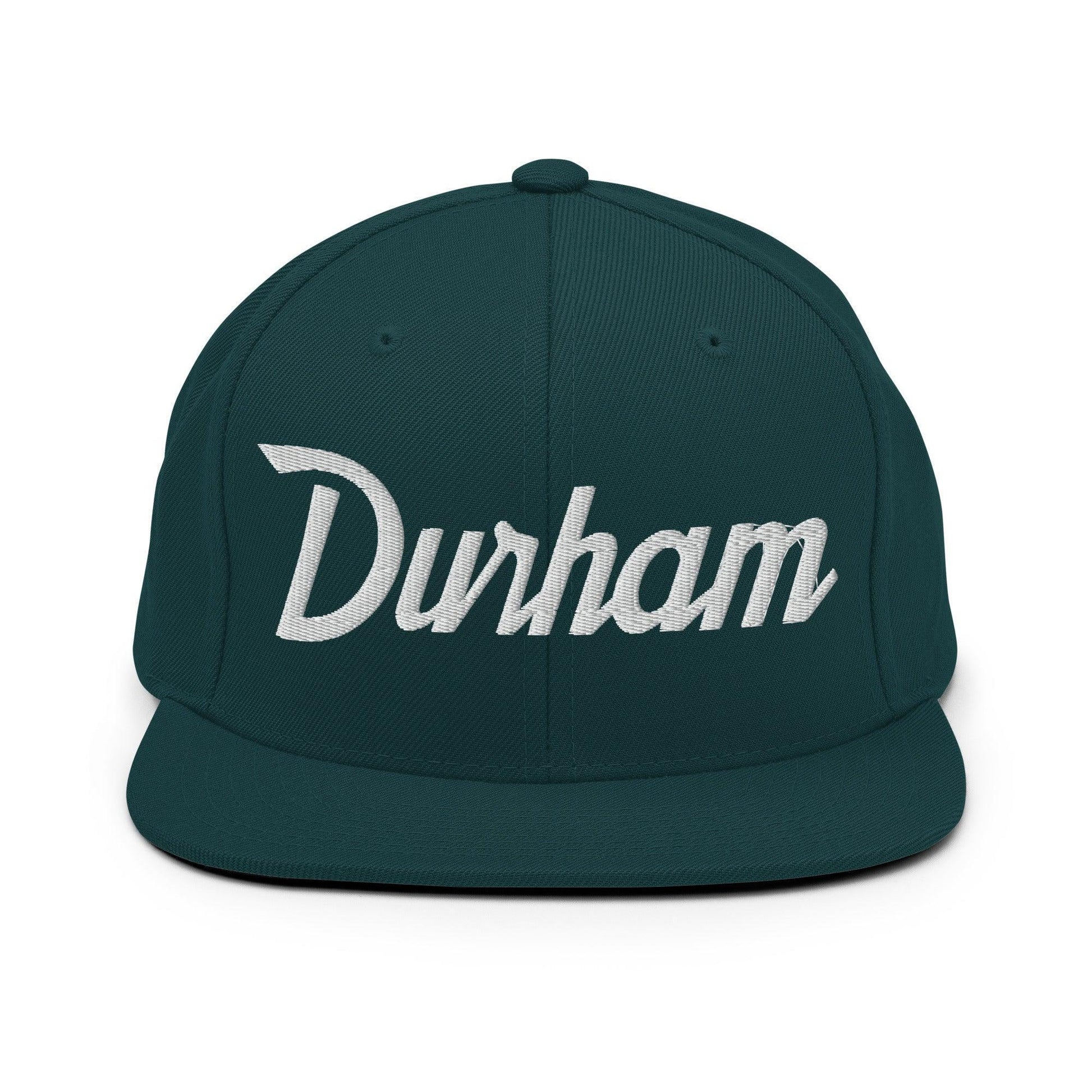 Durham Script Snapback Hat Spruce