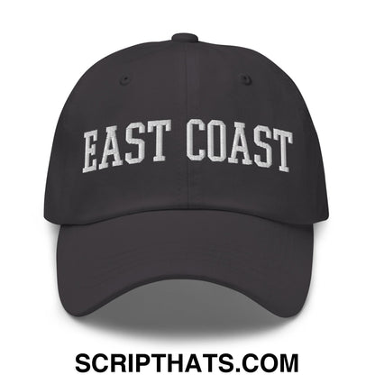 East Coast Embroidered Unstructured Dad Hat Dark Grey
