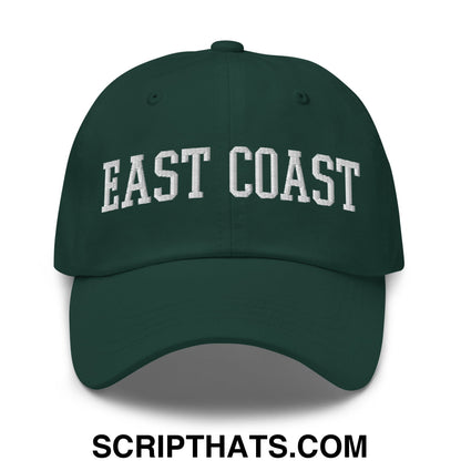 East Coast Embroidered Unstructured Dad Hat Spruce