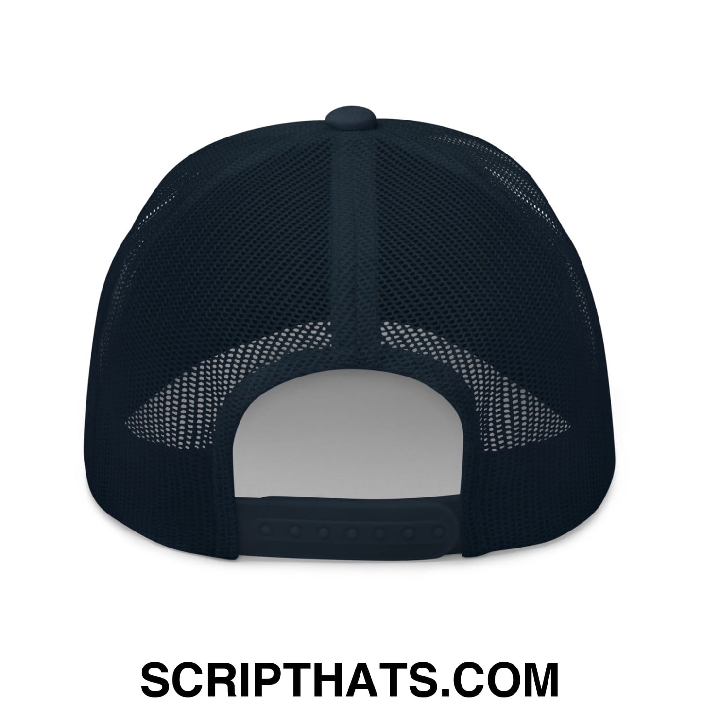 Easy Does It Embroidered Mesh Trucker Hat Navy