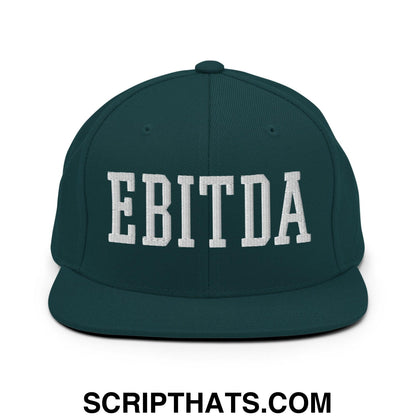 EBITDA Varsity Letterman Block Snapback Hat Spruce