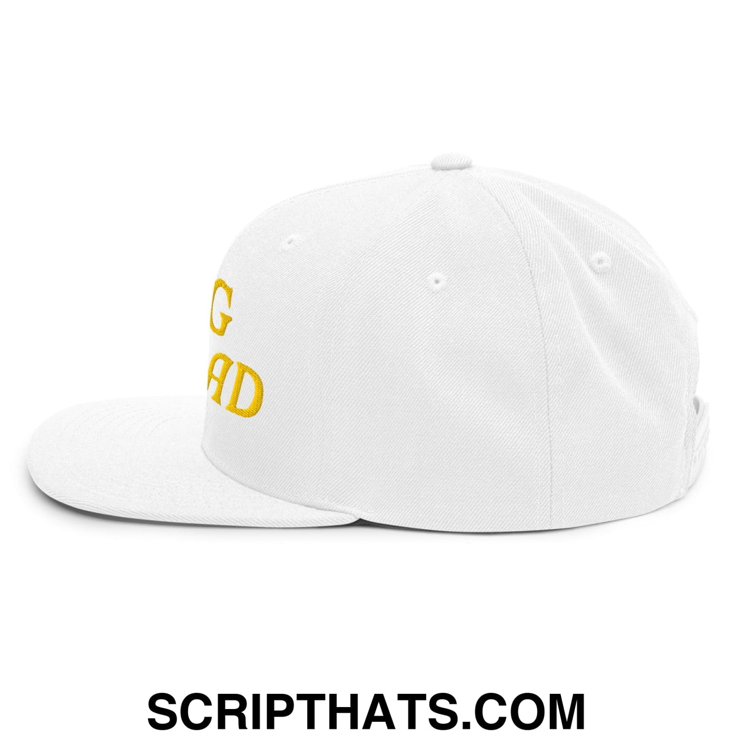 Egg Salad Embroidered Flat Bill Brim Snapback Hat Default Title