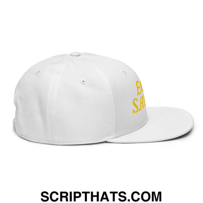 Egg Salad Embroidered Flat Brim Bill Snapback Hat Default Title