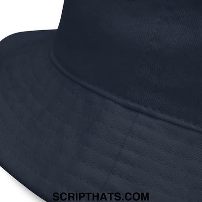 Egg Salad Embroidered Golf Bucket Hat Navy