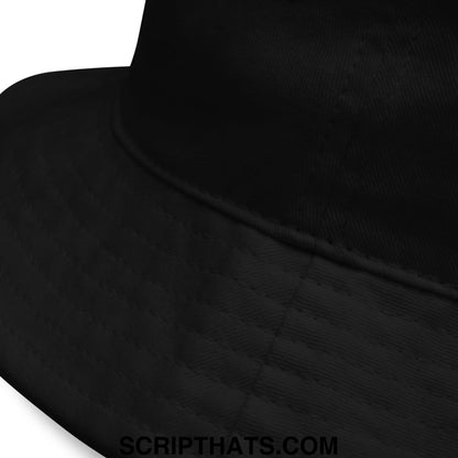 Egg Salad Embroidered Golf Bucket Hat Black
