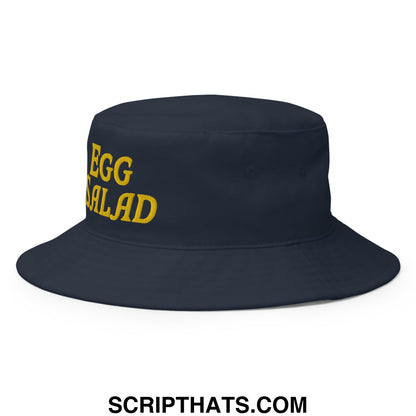 Egg Salad Embroidered Golf Bucket Hat Navy