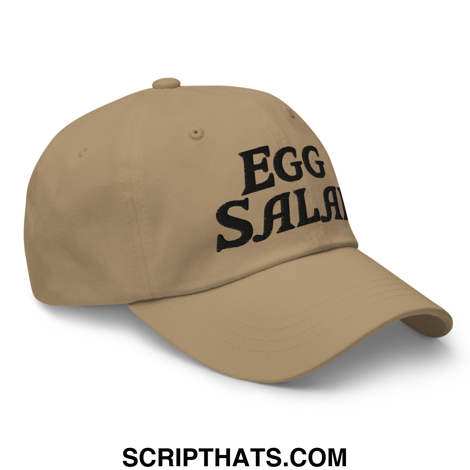 Egg Salad Embroidered Golf Dad Hat Khaki