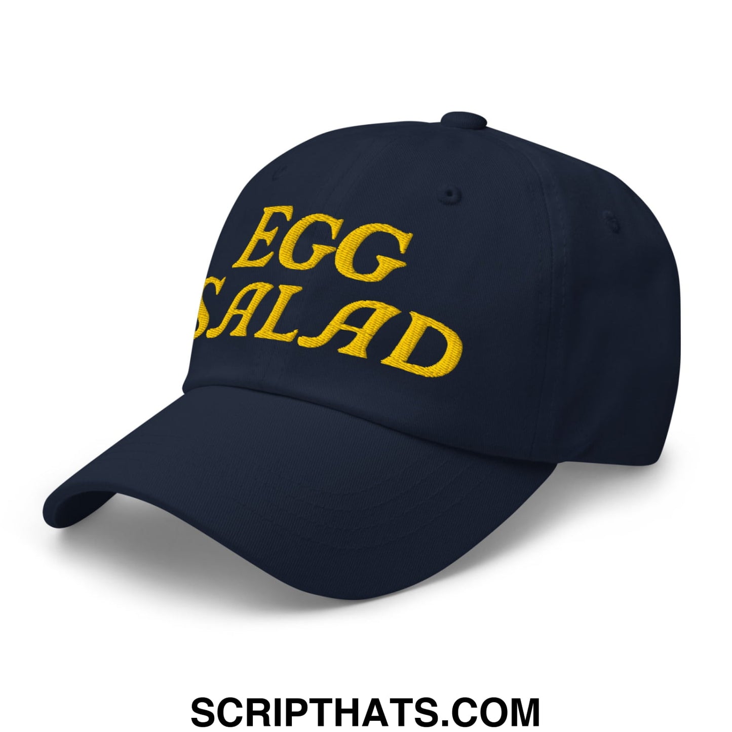 Egg Salad Embroidered Golf Dad Hat Navy