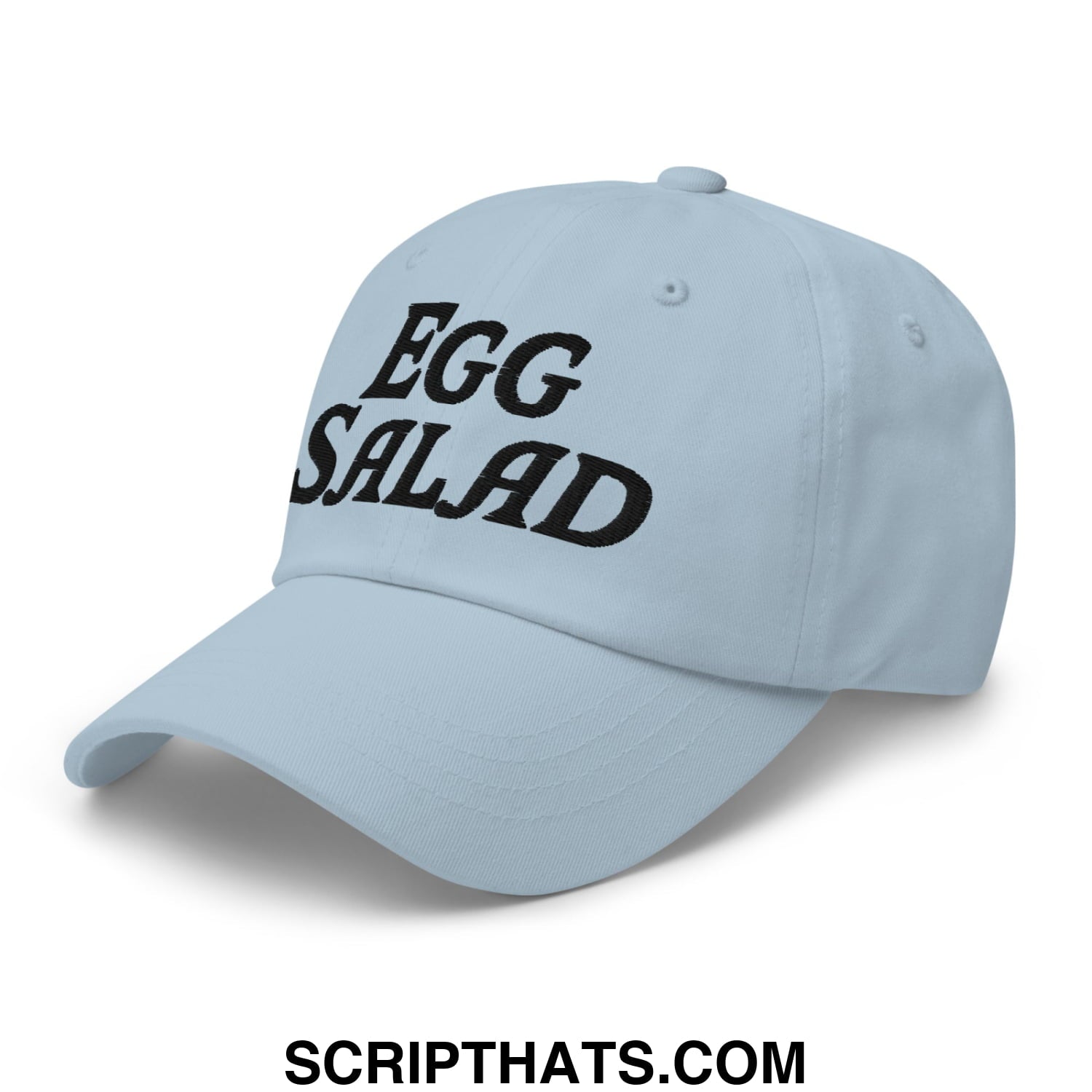 Egg Salad Embroidered Golf Dad Hat Light Blue