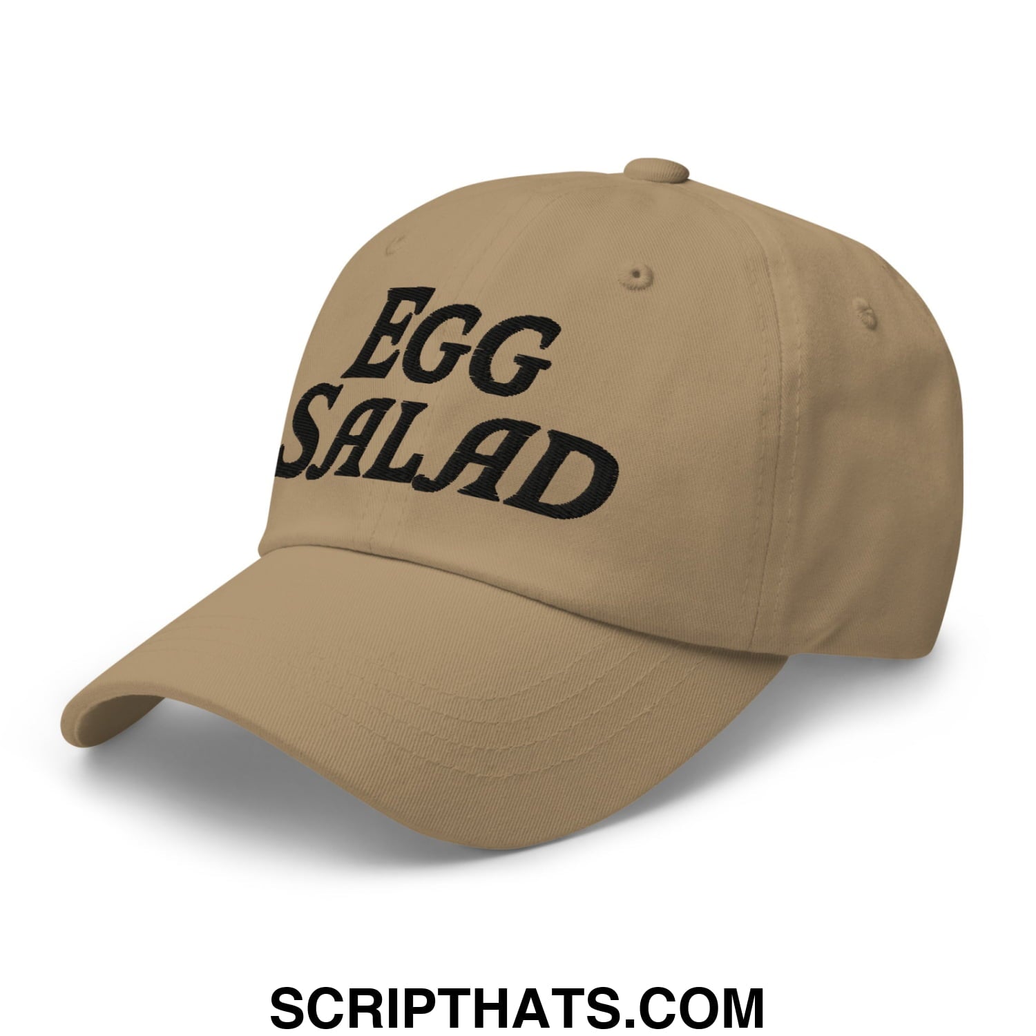 Egg Salad Embroidered Golf Dad Hat Khaki