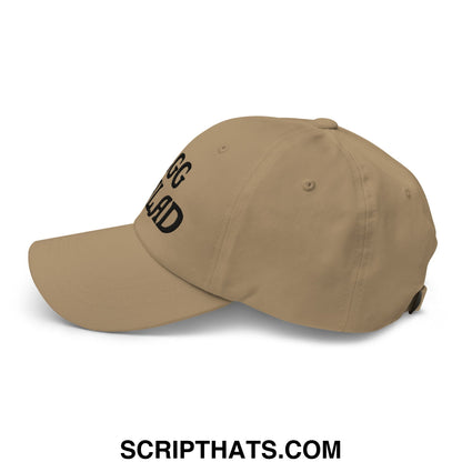 Egg Salad Embroidered Golf Dad Hat Khaki