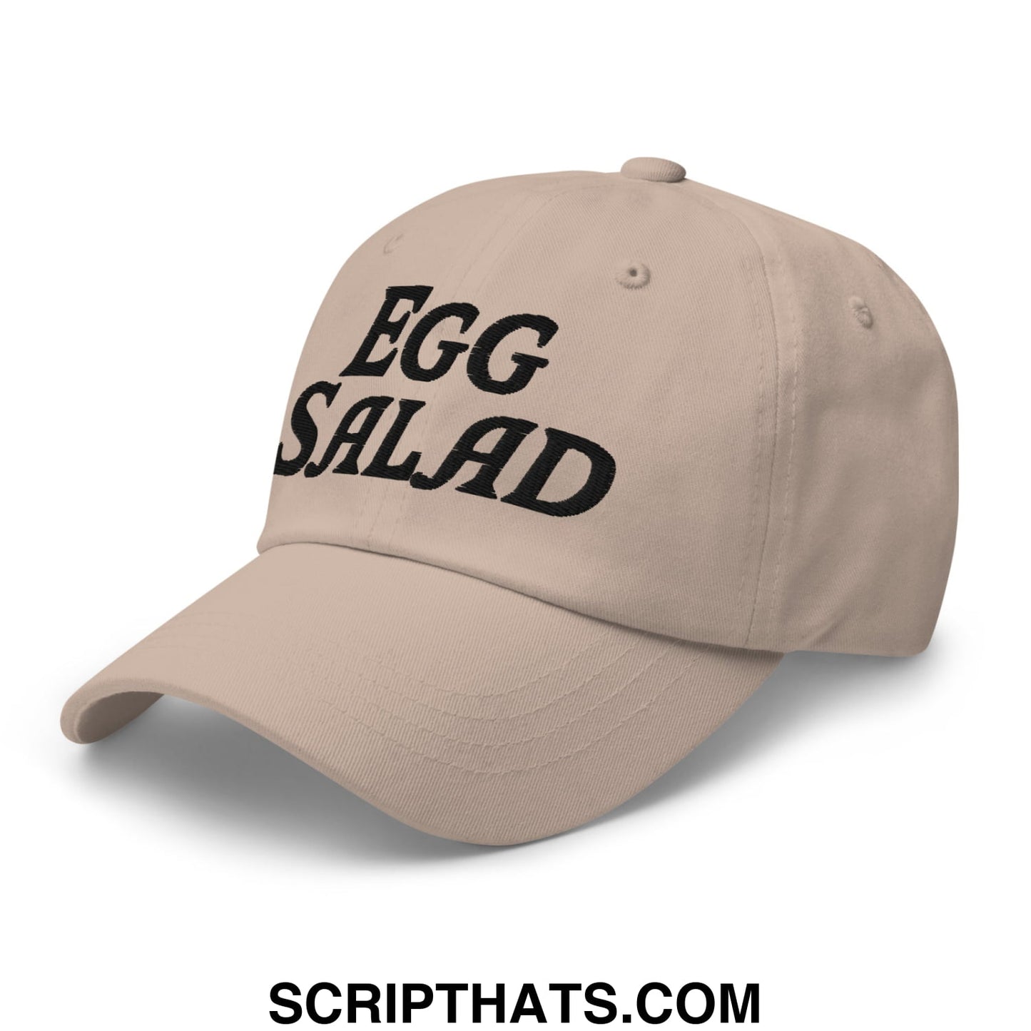 Egg Salad Embroidered Golf Dad Hat Stone