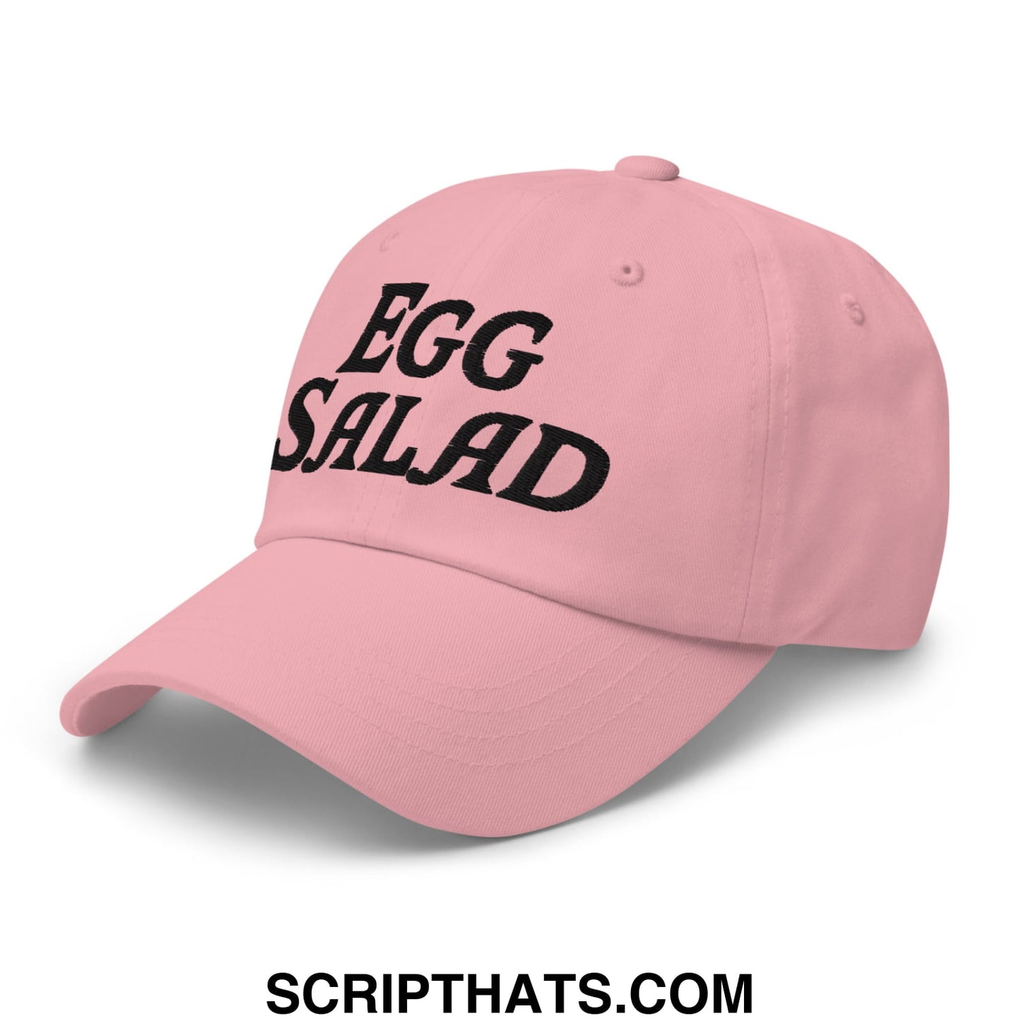 Egg Salad Embroidered Golf Dad Hat Pink
