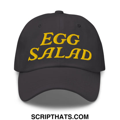 Egg Salad Embroidered Golf Dad Hat Dark Grey