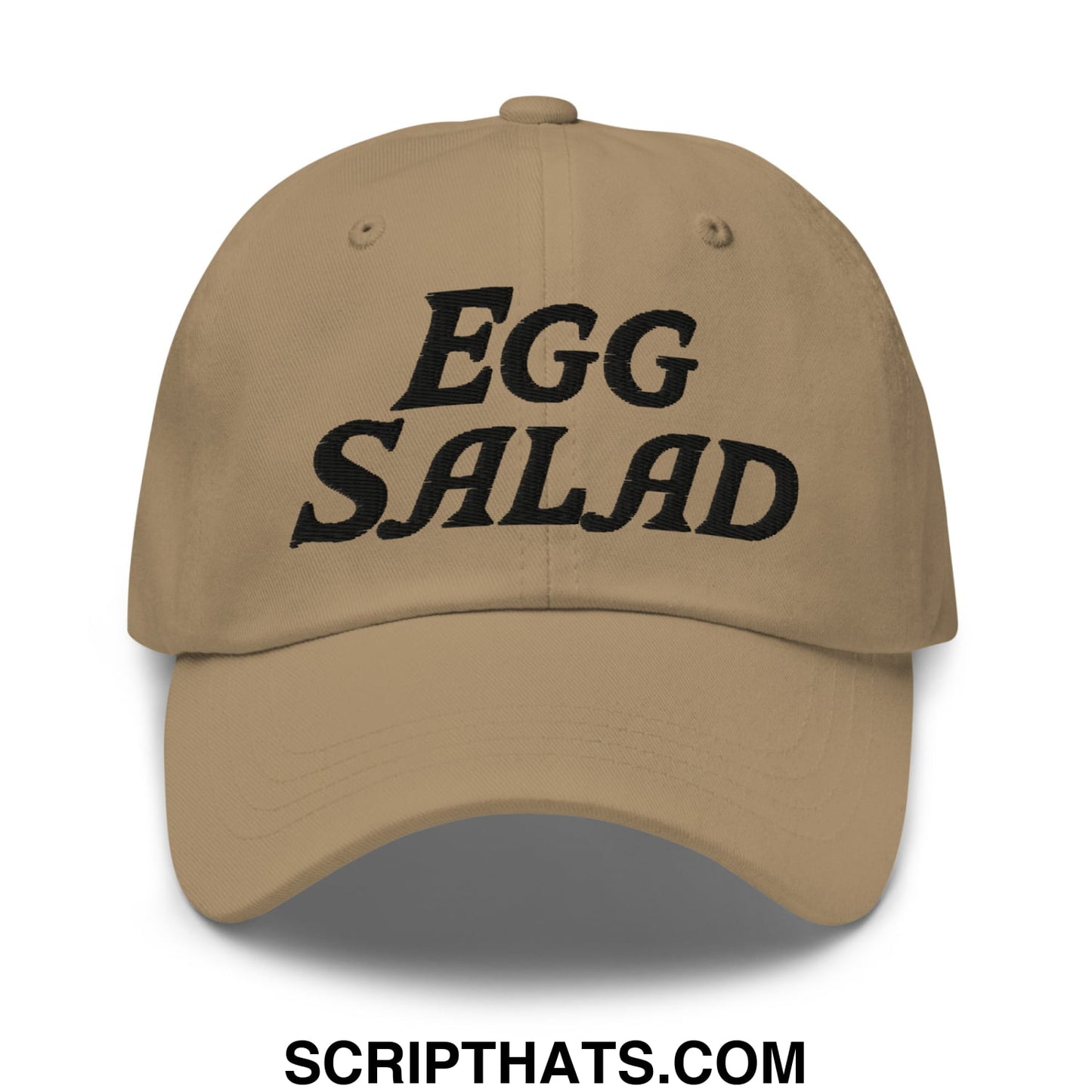 Egg Salad Embroidered Golf Dad Hat Khaki