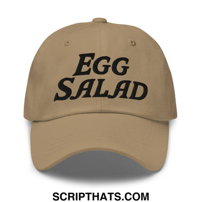 Egg Salad Embroidered Golf Dad Hat Khaki