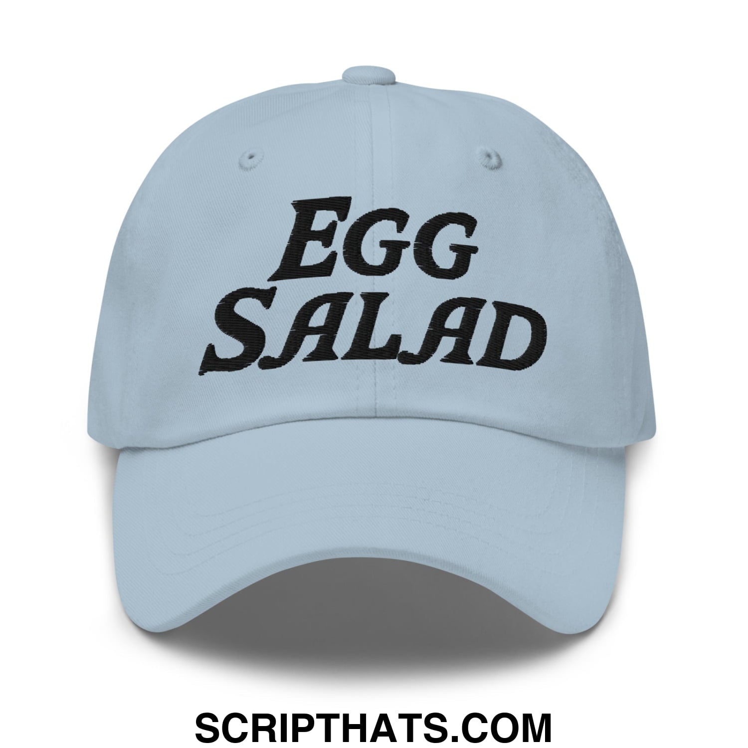 Egg Salad Embroidered Golf Dad Hat Light Blue