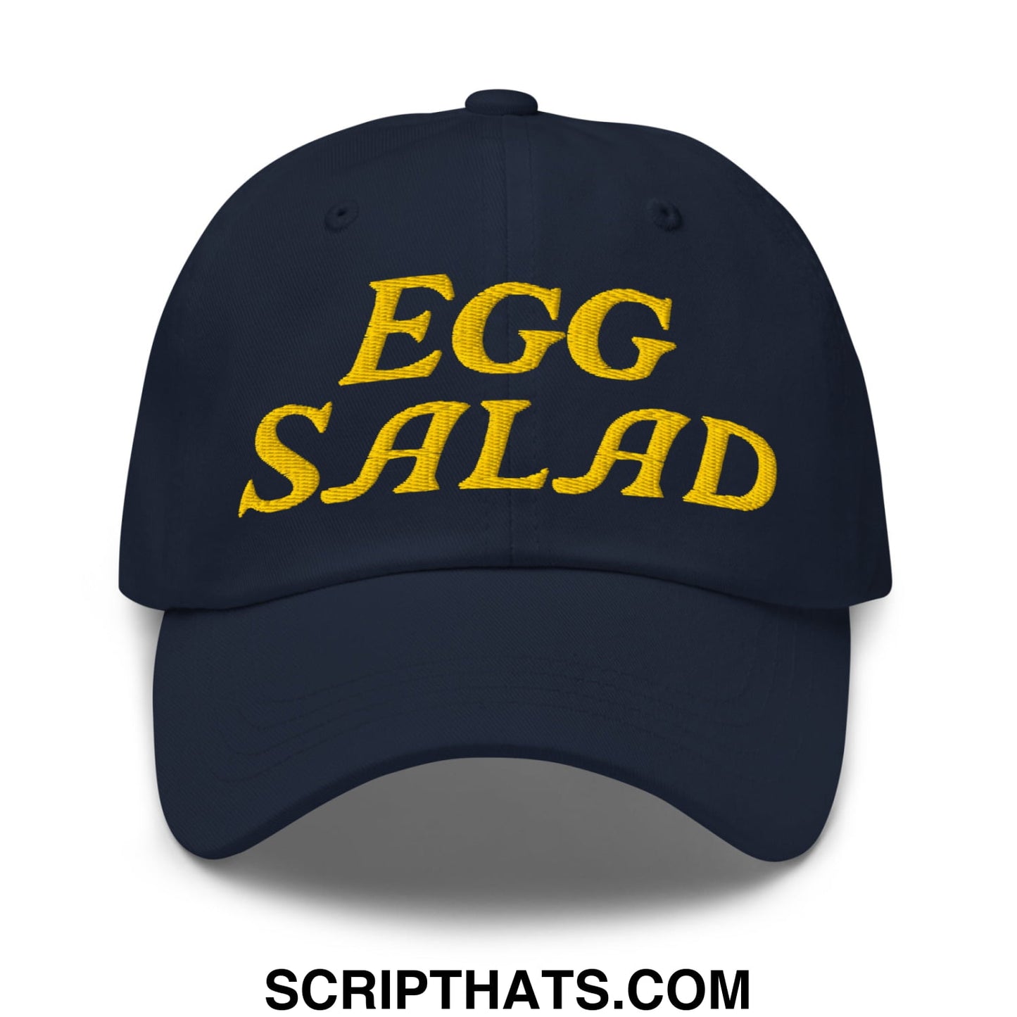 Egg Salad Embroidered Golf Dad Hat Navy